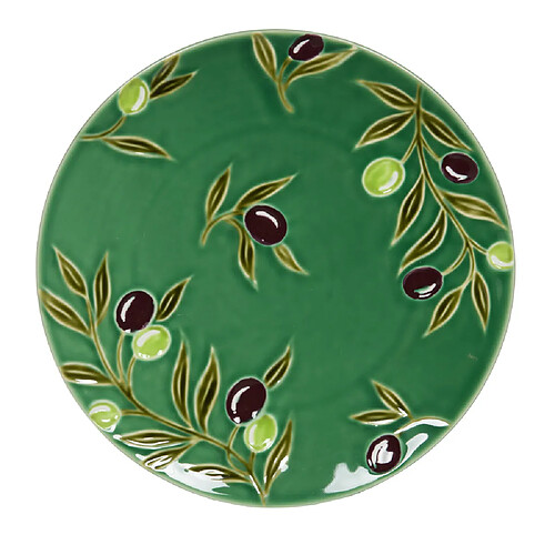 Table Passion Plat rond Olive 29 cm