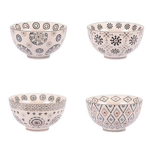 Table Passion Coffret de 4 bols Nelson 14 cm