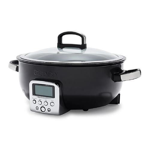Greenpan Multi cuiseur 5,6l inox triply revêtement céramique noir