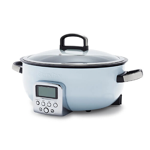 Greenpan Multi cuiseur 5,6l inox triply revêtement céramique bleu-Elite