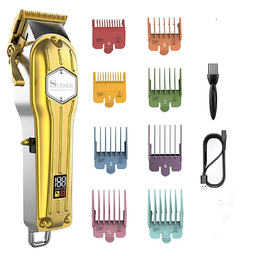 Surker Professionnelle Tondeuse Cheveux Or
