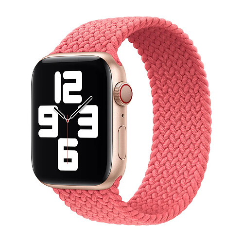 Bracelet Solo tressé pour Apple Watch | 38/40/41/42 mm - Taille 5 - Pink Punch