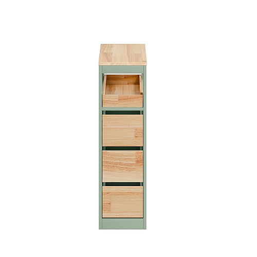 SoBuy Mobile de salle de bain gain de place vert clair 23.0x65.0x82.0 cm