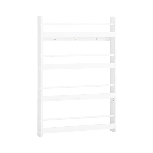 SoBuy Étagère murale pour livres enfants blanc 80.0x12.0x118.0 cm KMB08-II-W