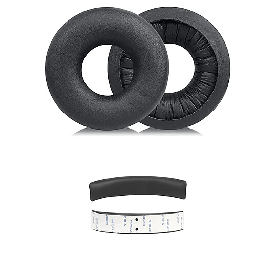 INF Coussinets de remplacement pour casque Sony WH-CH520 - Cuir protéiné Black