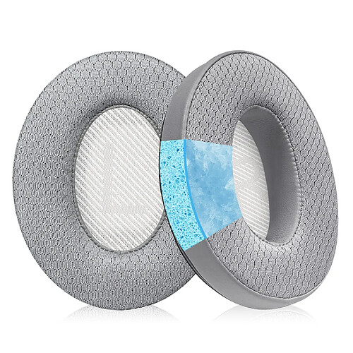 INF Coussinets d'oreille en gel rafraîchissant pour casque Bose QC35 Grey