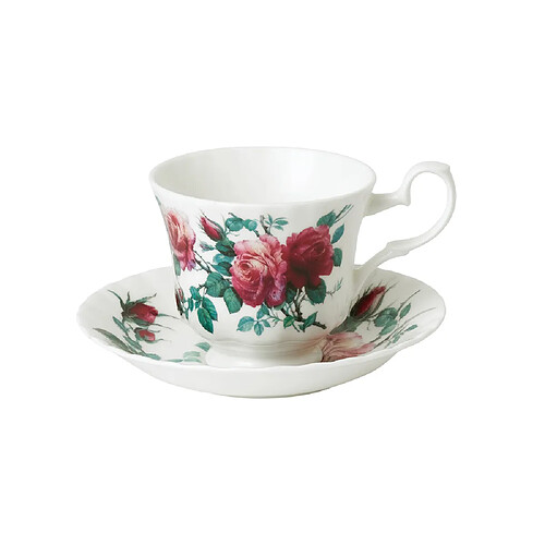 Roy Kirkham Tasse à thé 23 cl et sa sous-tasse Roses