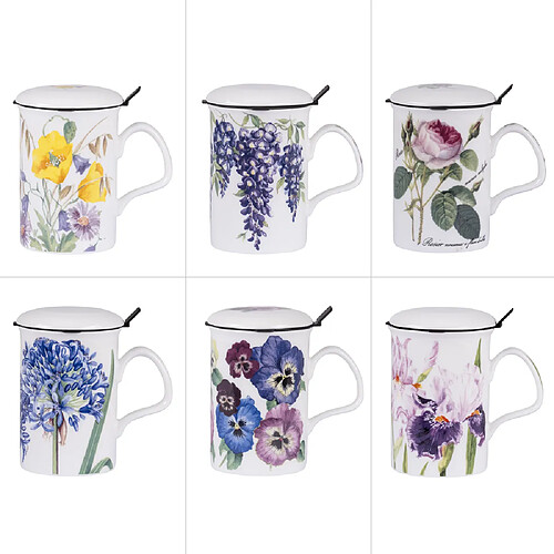Roy Kirkham Mug infuseur Flower 32cl (1 modèle aléatoire)