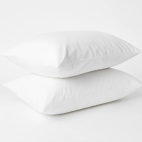 Mortreux Lot de 2 oreillers blancs Hygiène Plus 50x70 - Ferme - 40288
