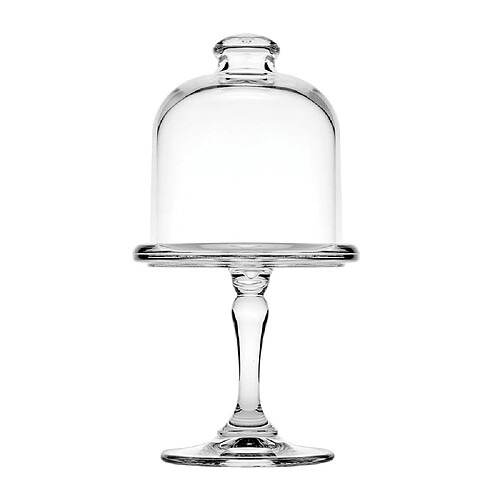Pasabahce Plat mini à pâtisserie avec cloche 10 cm (lot de 2)