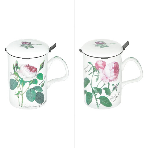 Roy Kirkham Mug infuseur 32 cl Redoute Rose