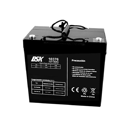 DSK - 12V 50Ah Deep Cycle VRLA Rechargeable Sealed Lead Acid