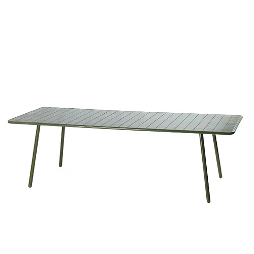 Concept Usine Table de jardin 10-12 places 234cm verte BERGAME