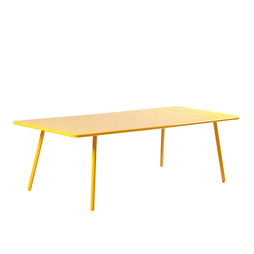 Concept Usine Table de jardin 10-12 places 234cm jaune BERGAME