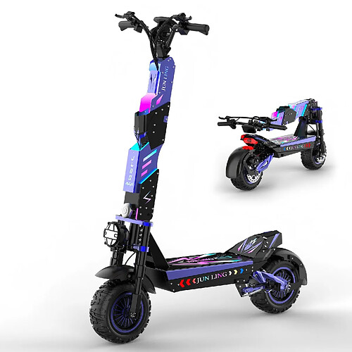 JUNLING Trottinette électrique Adults JL80 Moteur 6000W 60V/30AH