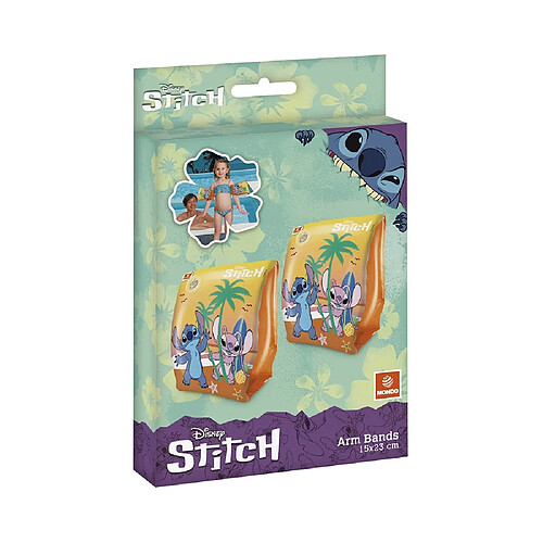 Mondo Disney Stitch - Brassards de natation 25 x 15 cm - Multicolore
