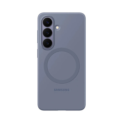Samsung Coque MagSafe pour Galaxy S26 en Silicone Souple et Antichoc Indigo
