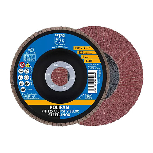 PFERD POLIFAN PFF 125 - A40 - PSF - 22,23 mm