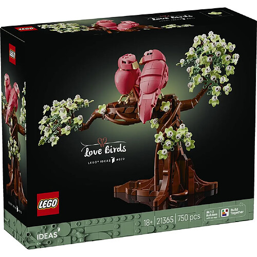LEGO 21365 Love Birds - Oiseaux roses - 750 pièces