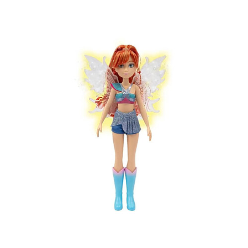 Winx WNX781 Bloom - 26 cm - Cheveux rouge-orange - Ailes lumineuses