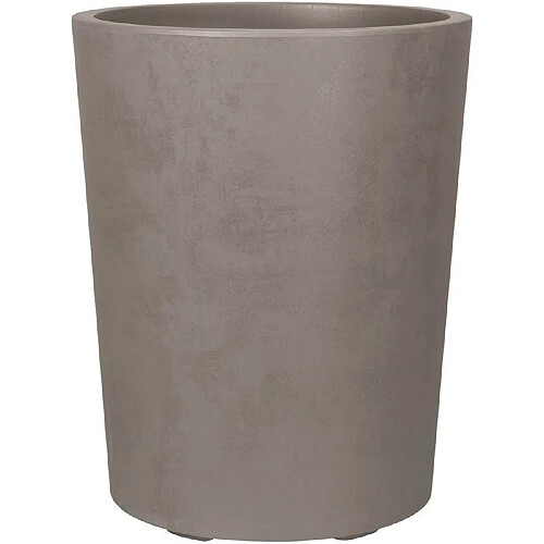 Pot de fleurs rond - DEROMA - Millennium - 48 L - Ø 43 cm - Avec réservoir d'eau - Marron