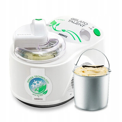Turbine à glace 1.2l 110w blanc - 003A500450 - Gelato Talent I-green - NEMOX