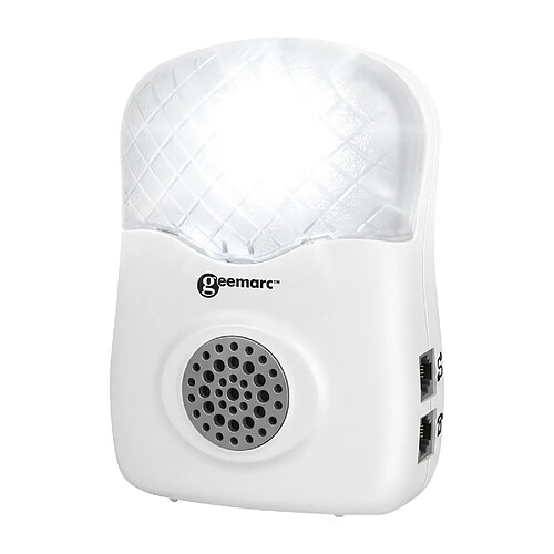 Geemarc Amplificateur de Sonnerie Externe 95dB Modèle CL12 pour Téléphone Fixe Blanc