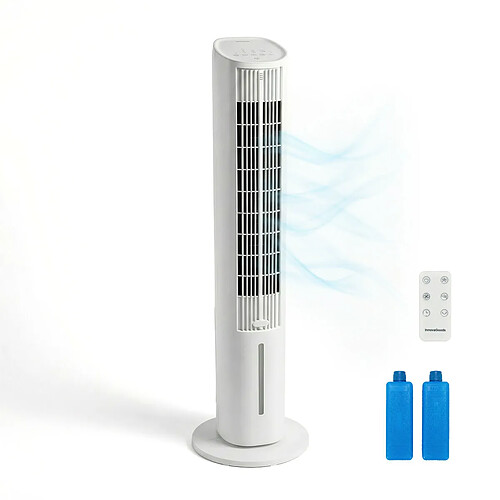 Climatiseur Évaporatif Portable Tour Multifonction avec Télécommande InnovaGoods