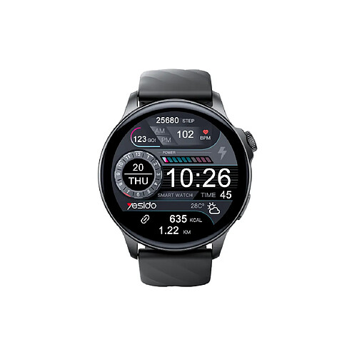 Yesido – Montre connectée étanche avec détection de santé, Bluetooth 5.2 et grande autonomi
