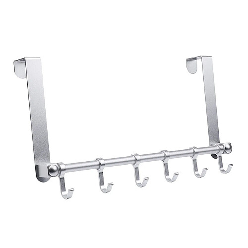 INF Porte-manteau en aluminium, au-dessus de la porte Silver