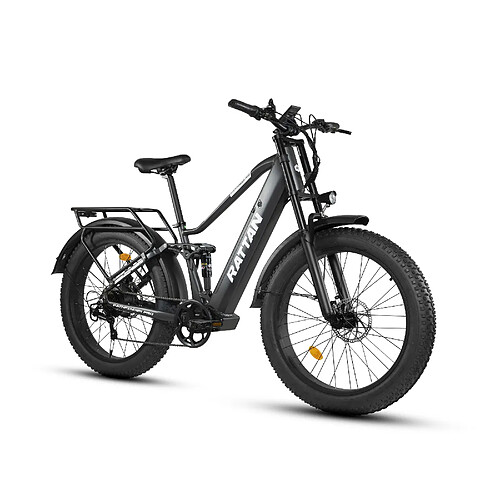 RATTAN Vélo Électrique Pathfinder Pro 48V 750W Batterie 18Ah Autonomie 120km Suspension Intégrale
