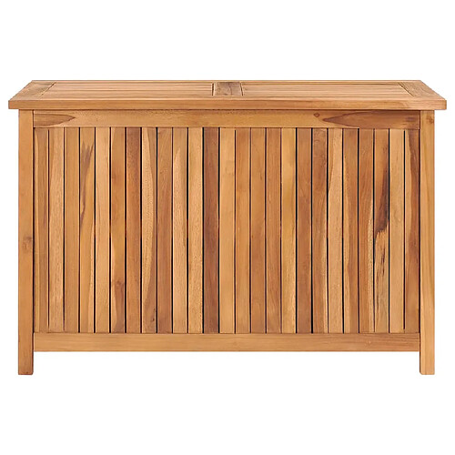 Helloshop26 Coffre boîte meuble de jardin rangement 90 x 50 x 58 cm bois de teck solide 02_0013054