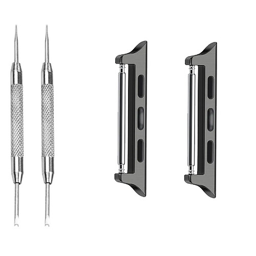 INF Connecteur de bracelet de montre noir pour Apple Watch 45-22 mm