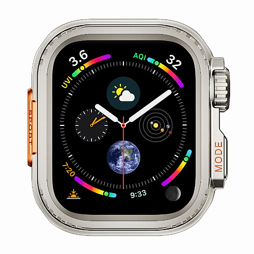 INF Coque de protection pour Apple Watch Series 9 Silver 45mm