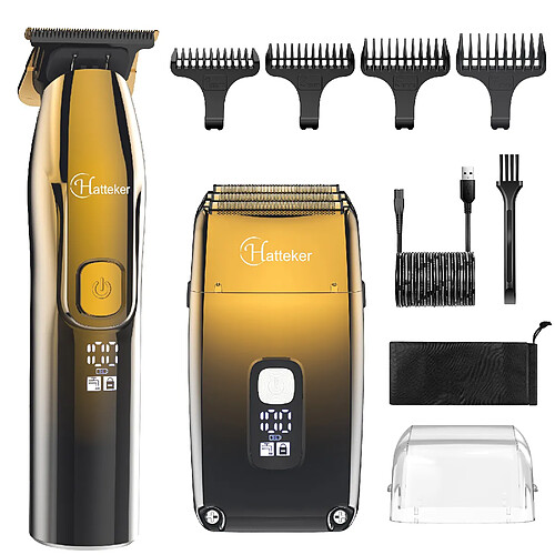 Hatteker RSCW-767 Tondeuse Cheveux et Barbe Rasoir électrique 2 en 1