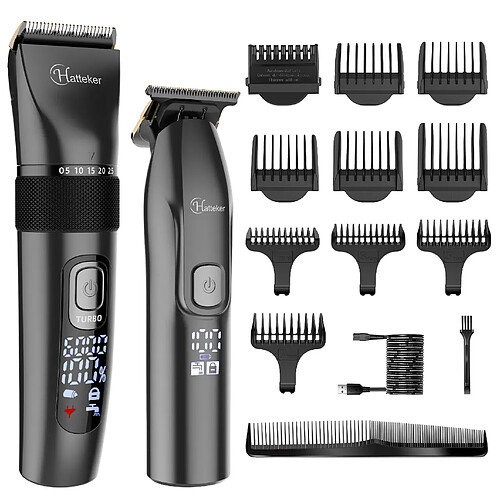 Hatteker RFC-695 Tondeuse Cheveux et Tondeuse Barbe Noir