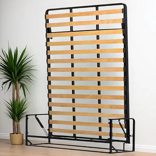 Wallbedking - Lit Escamotable 2 Personnes - 160x200 cm - Vertical - Classique