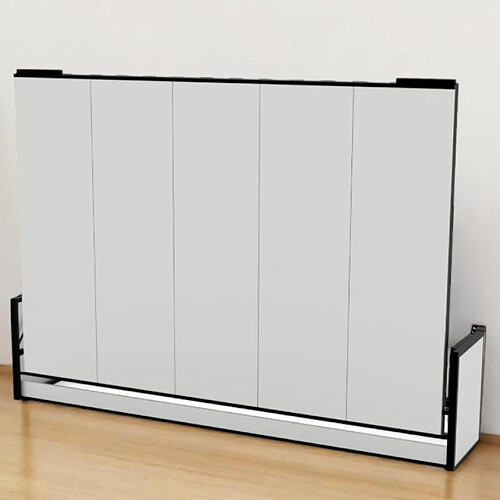 Wallbedking - Lit Escamotable 2 Personnes - 200cm x 140cm - Horizontal - Studio