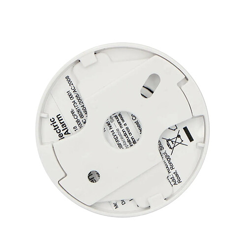 Alecto Mini Détecteur de Fumée Optique 85dB Pile Lithium CR123A 10 ans EN14604 Blanc