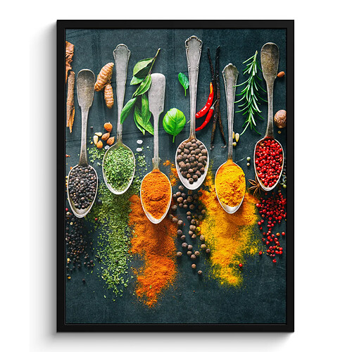 Muchowow Ervas Aromáticas - Especiarias - Colheres - 60x80 cm