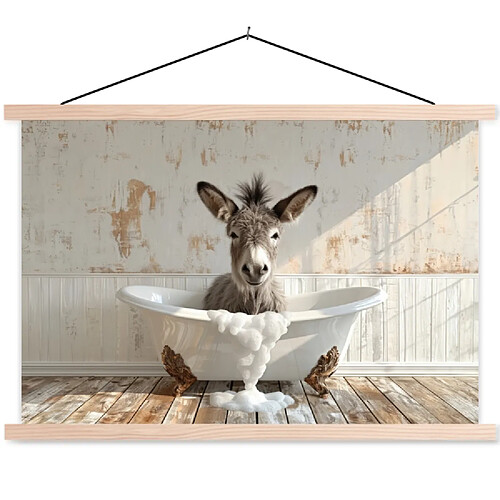 Muchowow Âne - Animaux - Baignoire - Mousse - 60x60 cm