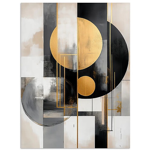 Muchowow Abstrait Or Argent - 30x30 cm