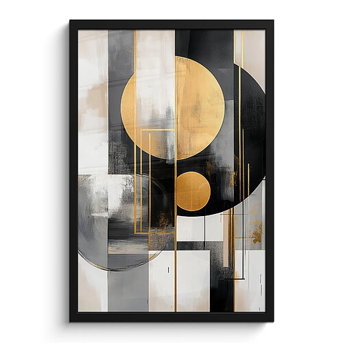 Muchowow Abstrait or argent - 40x40 cm