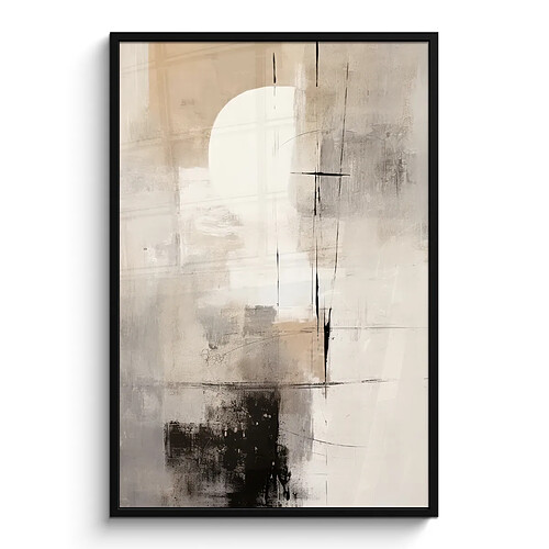 Muchowow Abstrait Art Gris - 80x120 cm