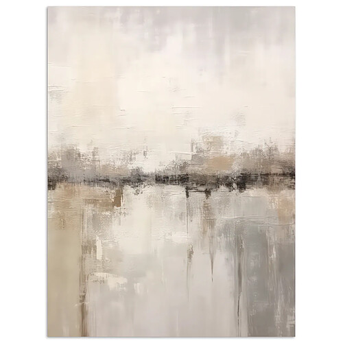 Muchowow Arte Moderna Abstrato Beige - 60 x 80 cm