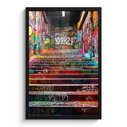 Muchowow Escaliers graffiti - 40x60 cm