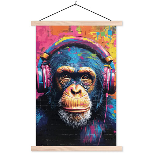 Muchowow Graffiti Chimpanzé - 40 x 60 cm