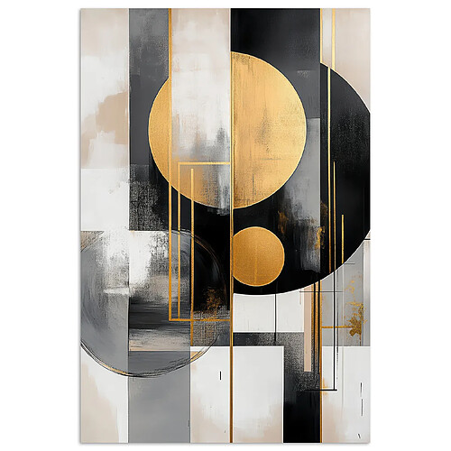 Muchowow Abstrait Or Argent - 20x20 cm