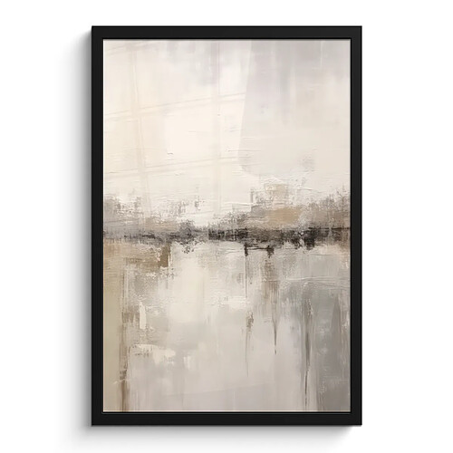 Muchowow Art moderne - Abstrait - Beige - 40 x 60 cm