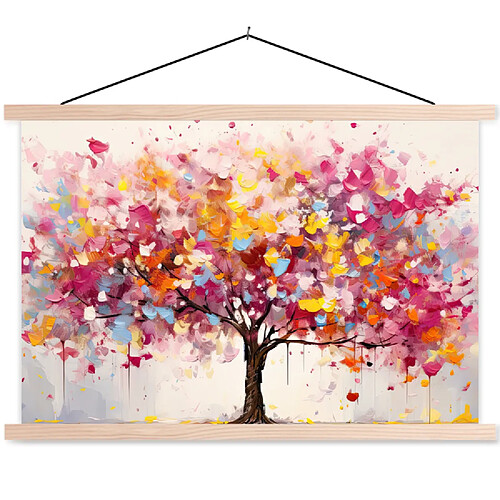 Muchowow Aquarelle Arbre Abstrait - 120x80 cm